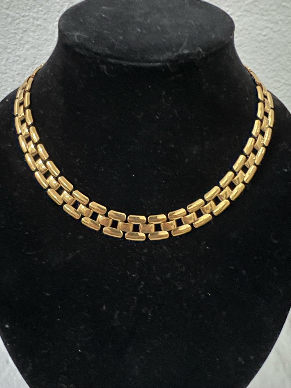Napier Gold Double-Row Link Choker Necklace - Women Jewelry
